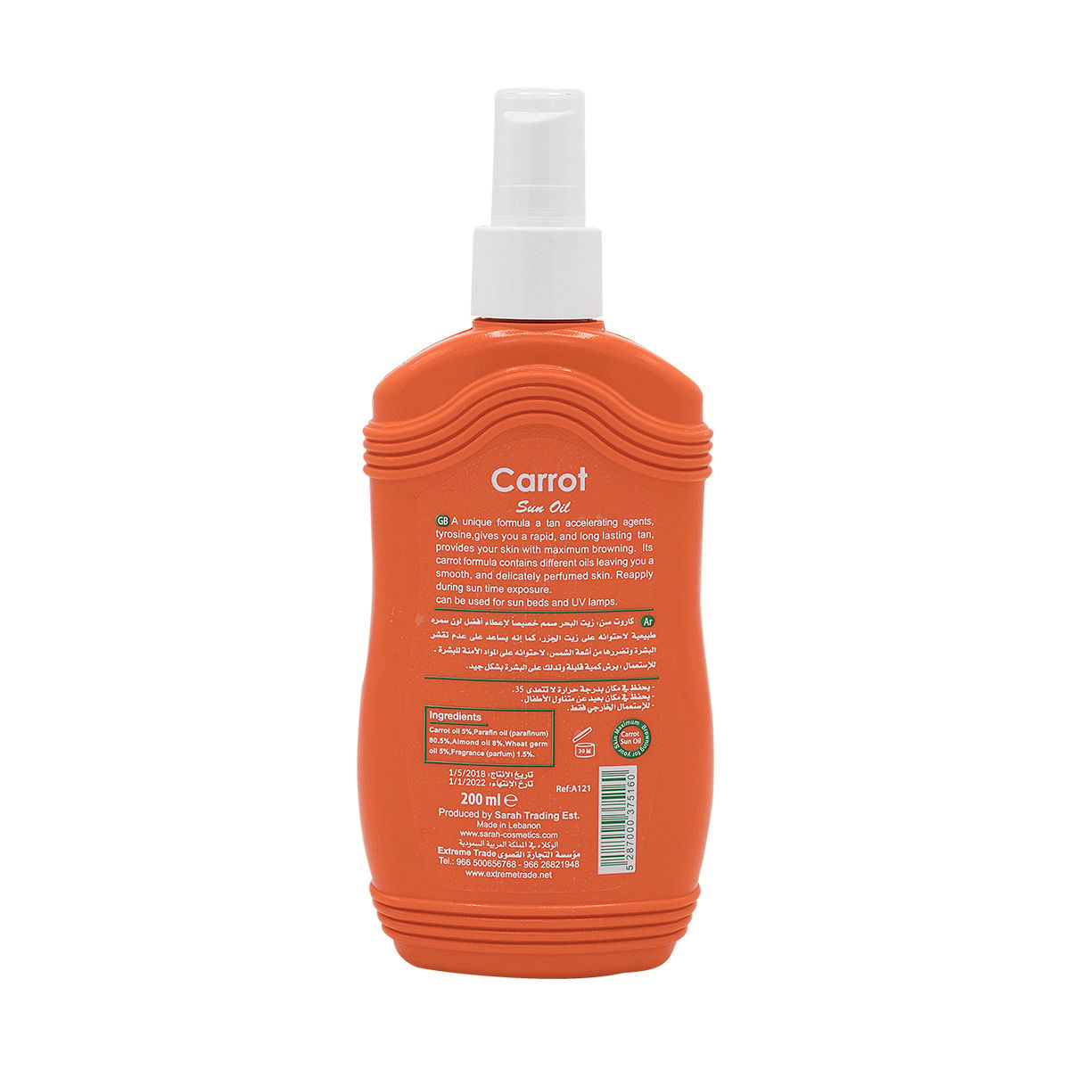 Carrot Sun Tan ACC Oil Carrot 200ML