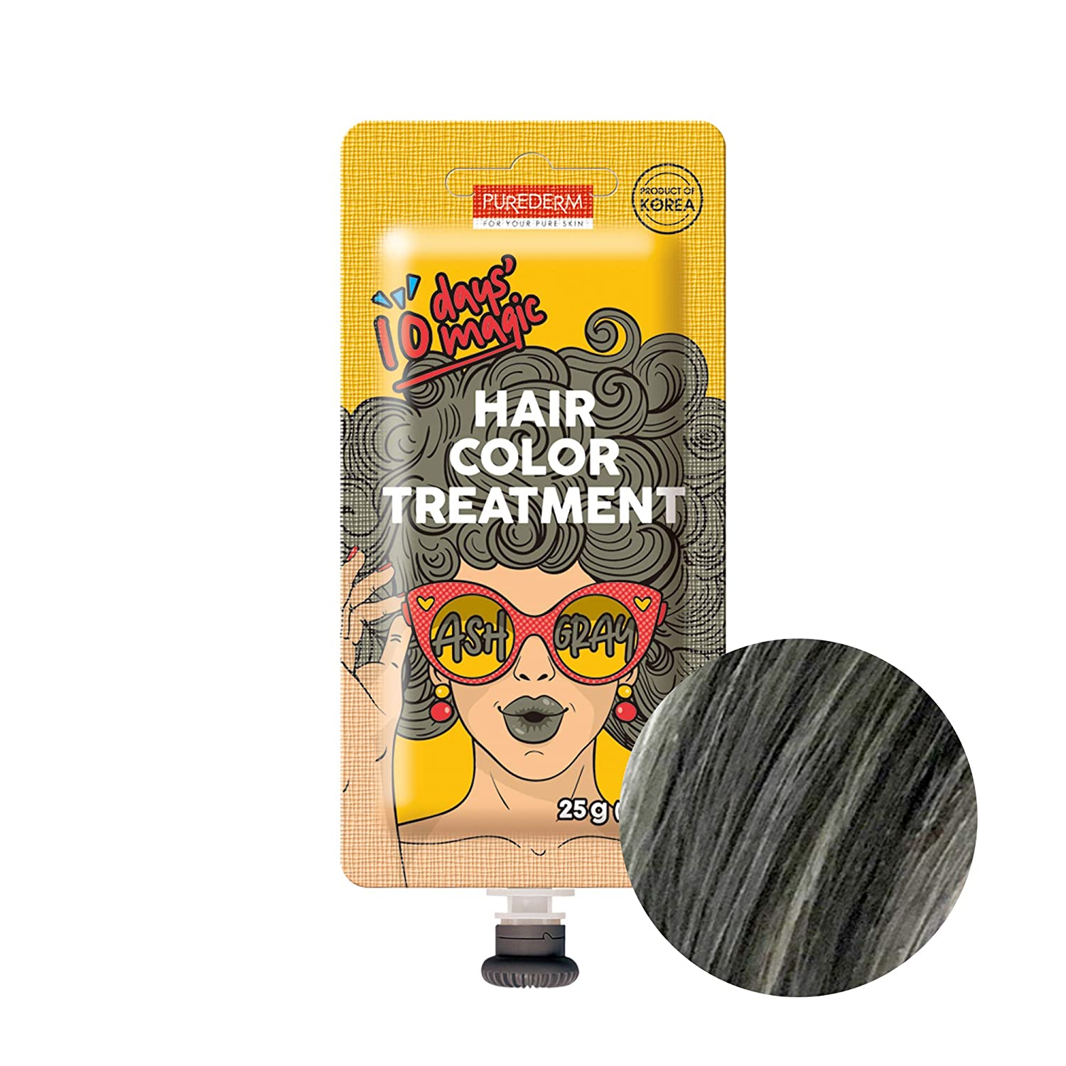 PUREDERM HAIR COLOR TREATMENT  ASH GRAY