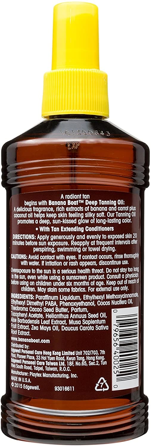 Banana Boat Deep Tanning Oil Spf 4-236 ml