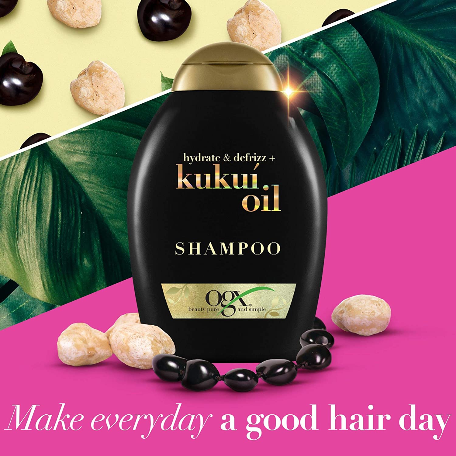 Hydrate + Defrizz Kukui Oil Shampoo 385Ml