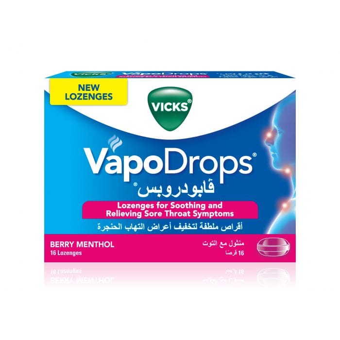 VICKS VAPODROPS BERRY MENTHOL 16 LOZ