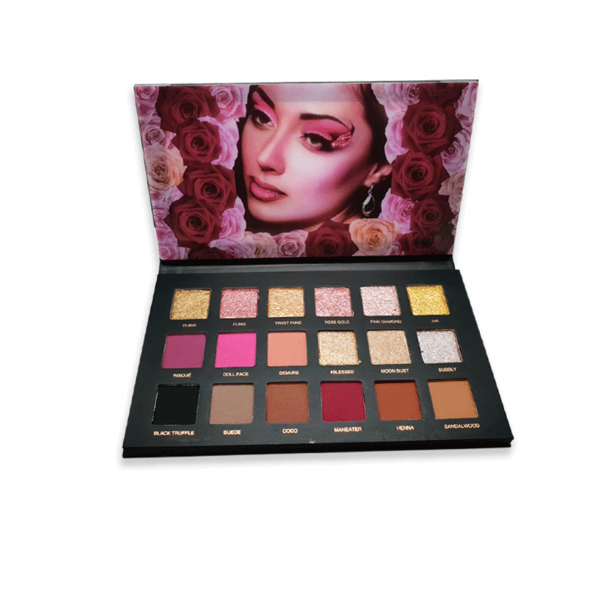 MAKE OVER 22 Rose Gold 18 Colors Eyeshadow Palette 02