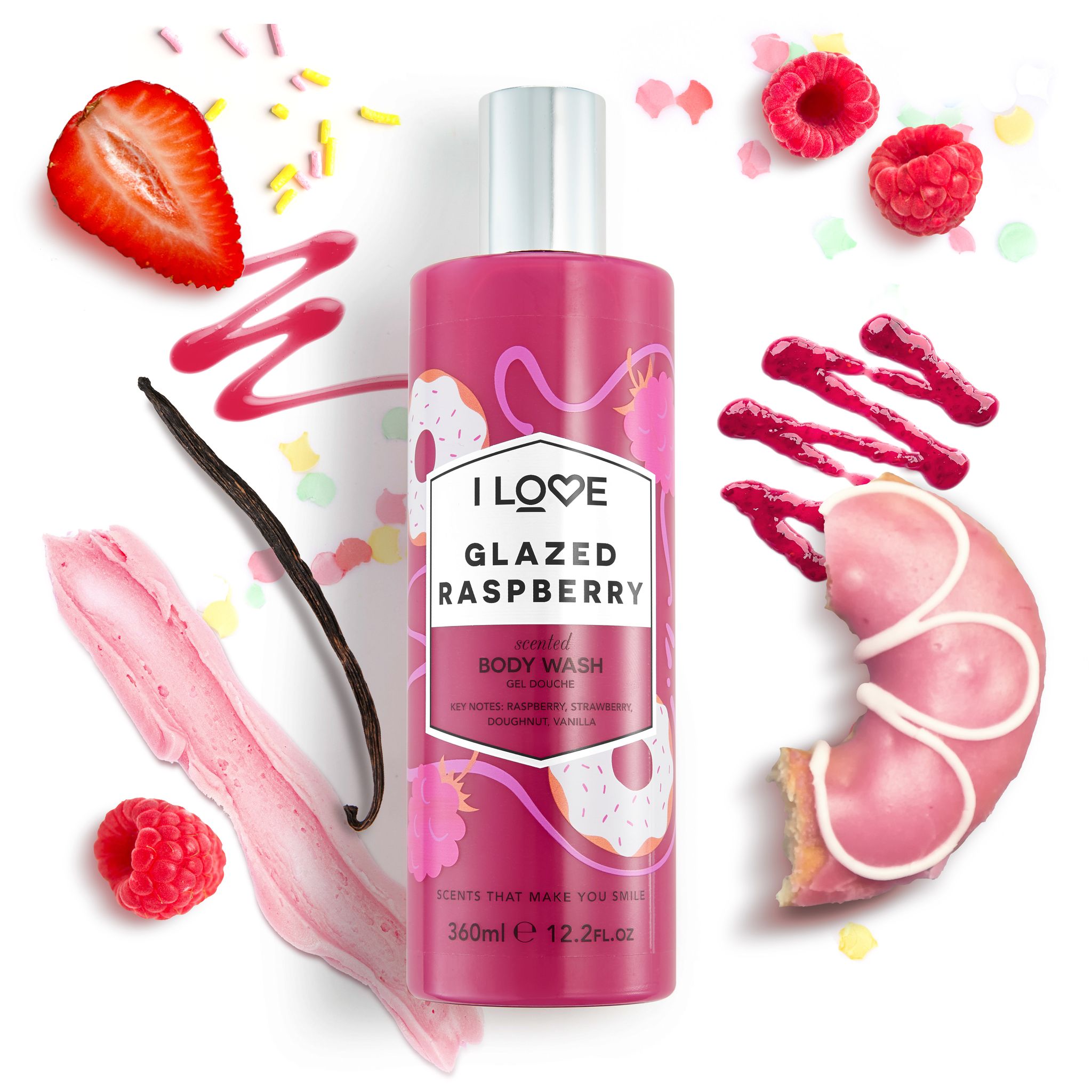 I LOVE Body Wash Glazed Raspberry 375ml