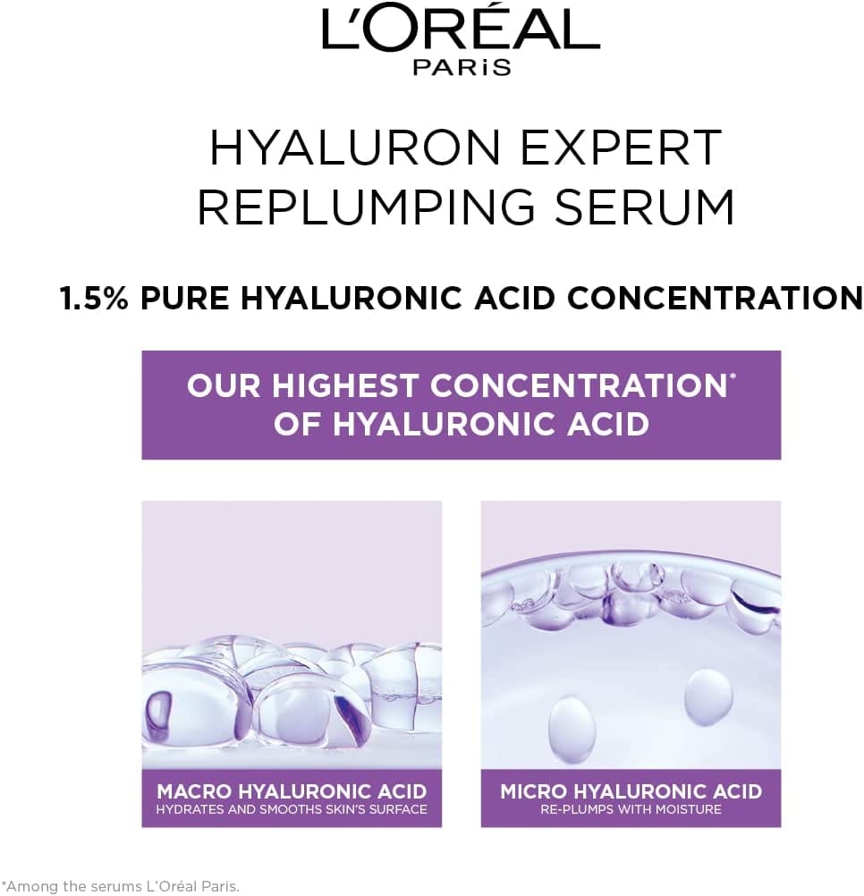 Loreal Paris Hyaluron Expert Replumping Serum with Hyaluronic Acid - 50ml