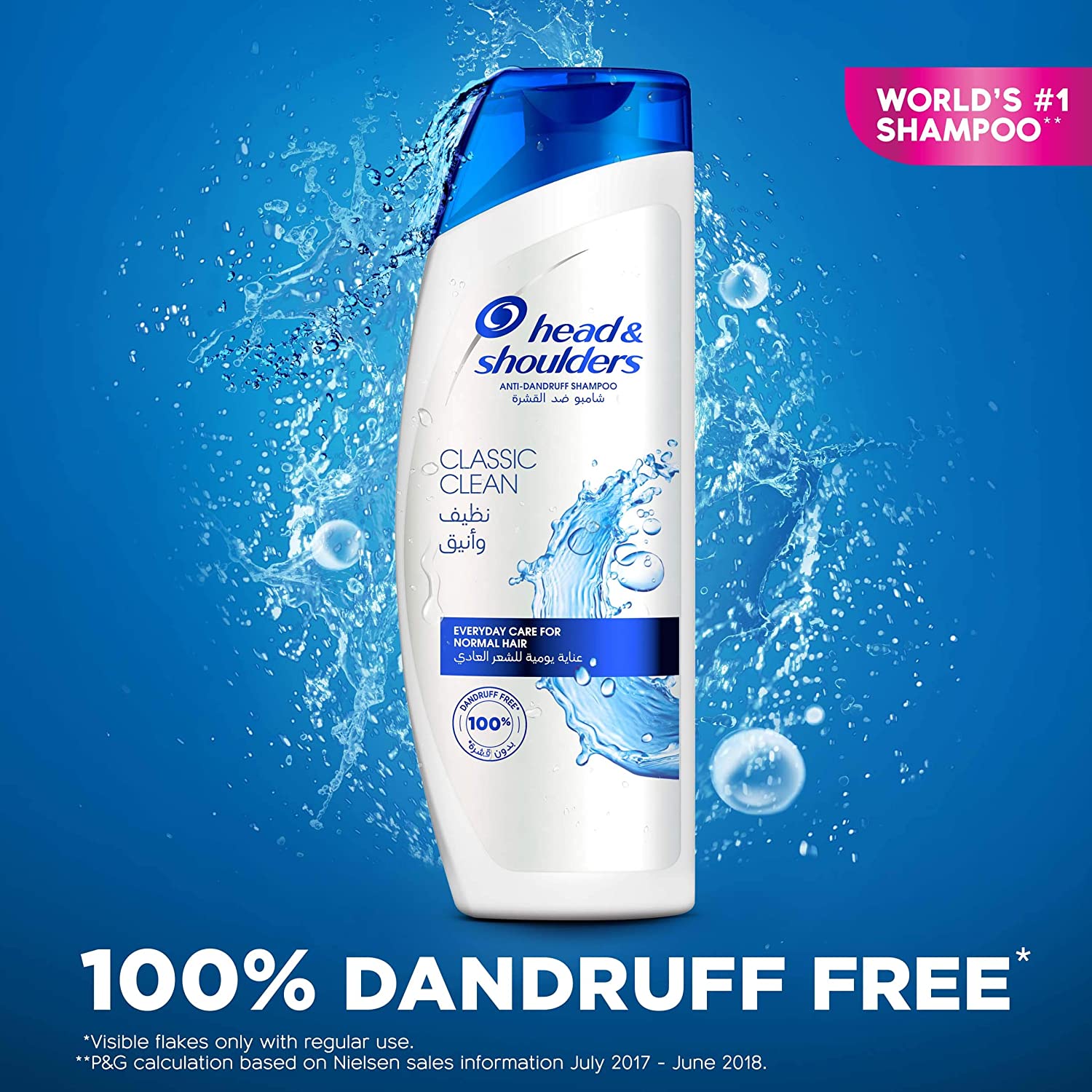 Head & Shoulders Classic Clean Anti-Dandruff Shampoo, 600 ml