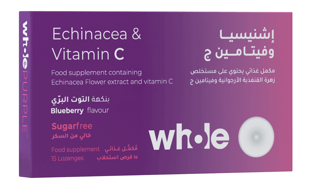 Whole Purple Echinace& Vit.C 15 Lozenges