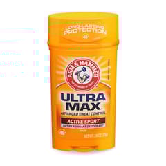 A&H UMAX DEODORANT ACTIVE SPORT SOLID WIDE 2.6oz/73GM