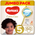 Huggies Extra Care, Size 5, 12 -22 kg, Jumbo Pack, 60 Diapers