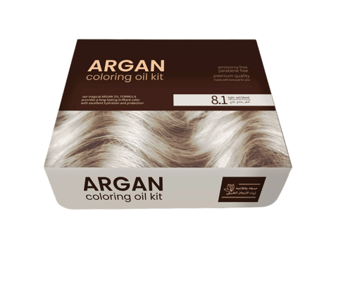 ARGAN  HAIR COLORING OIL KIT / BLACK 1.0