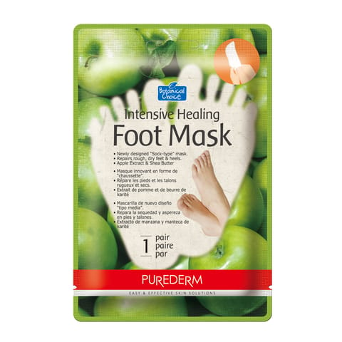 Purederm intensive healing foot mask apple