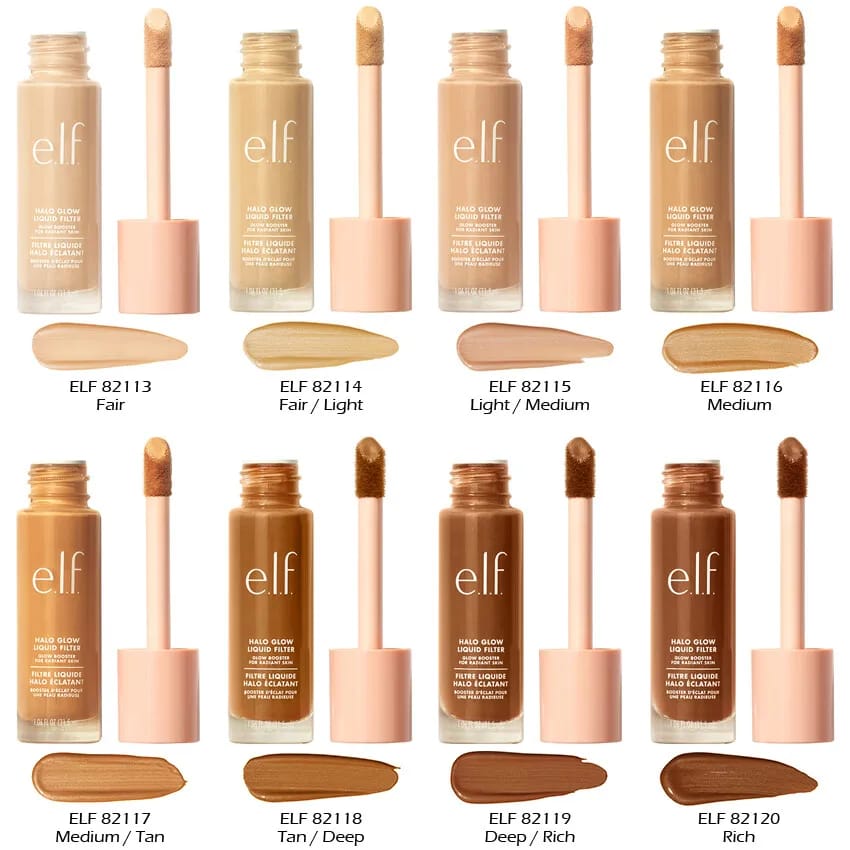 Elf Halo Glow Liquid Filter Foundation 5 ( Medium / Tan )