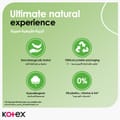 Kotex Natural Panty Liners, 100% Cotton, Normal Size, 54 Daily Panty Liners