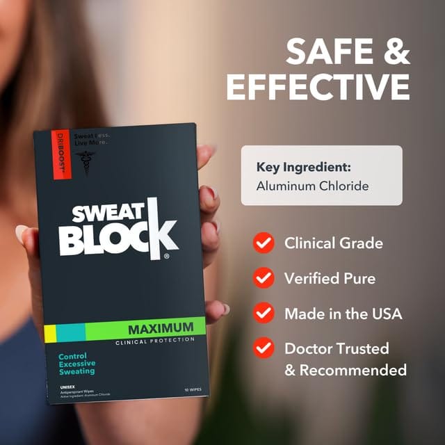 Sweet Block Antiperspirant Wipes