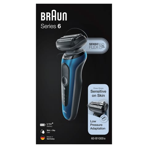 Braun Shaver 60-B1000S Blu Box Ap