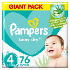 Dry Baby Large Diapers 76 Diapers