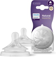 Avent Natural Feedin Teats Thick Feed X2