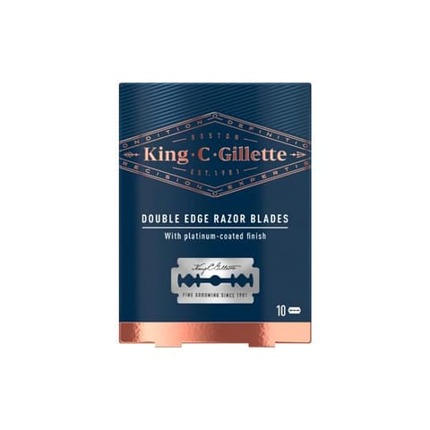 GILLETTE KING C608 DOUBLE EDGE BLADE10CT