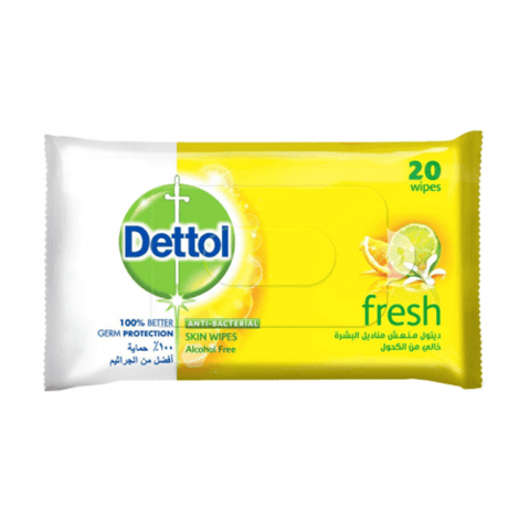 Dettol Skin Wipes Fresh 20 Pcs