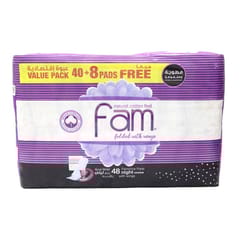 فام مطوية ليلي عبوة اقتصادية 40+8 فوطة