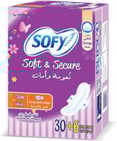 Sofy Compact Large Wings  6X30 Pads