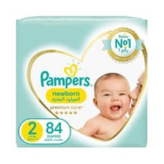 Pampers Rash Protection,New Born Size 2 (3-8Kg) 84Pc