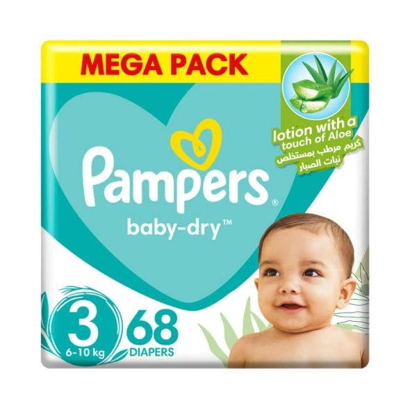 Pampers No-3 Medium Jumbo Pack 2x68
