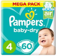 Pampers No-4 Large Jumbo Pack 2x60