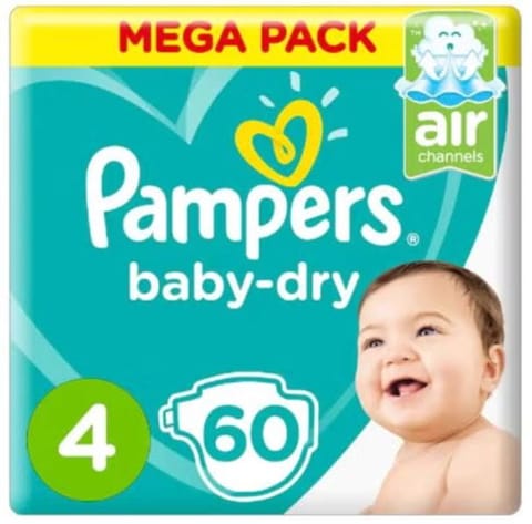 Babyjoy Compressed Diapers, Size 6 60Pc