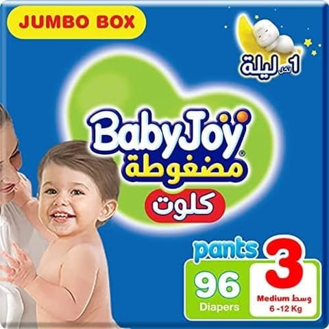 Babyjoy Compressed Diapers, Size 6 60Pc