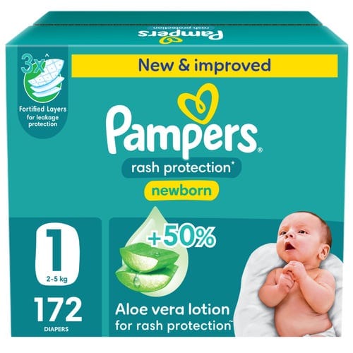 Pampers No-1 New Born Mega Pack 1x172
