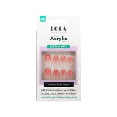 لوكا أظافر أكريلك الموند - A09  بينك
