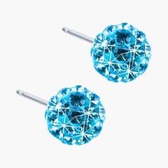 بلومدال حلق طبي كريستال حمصة ازرق 6 ملي