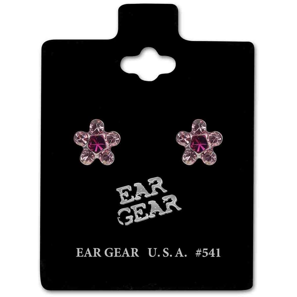 Ear Gear Silver 541 Daisy Fuchsia