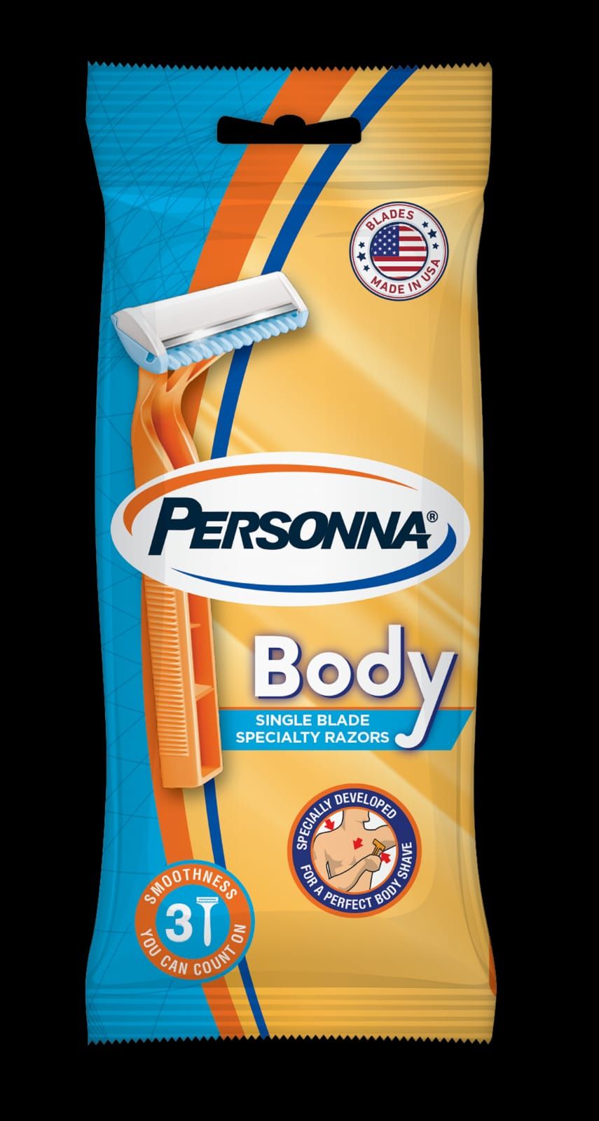 PERSONNA BODY RAZOR 3CT
