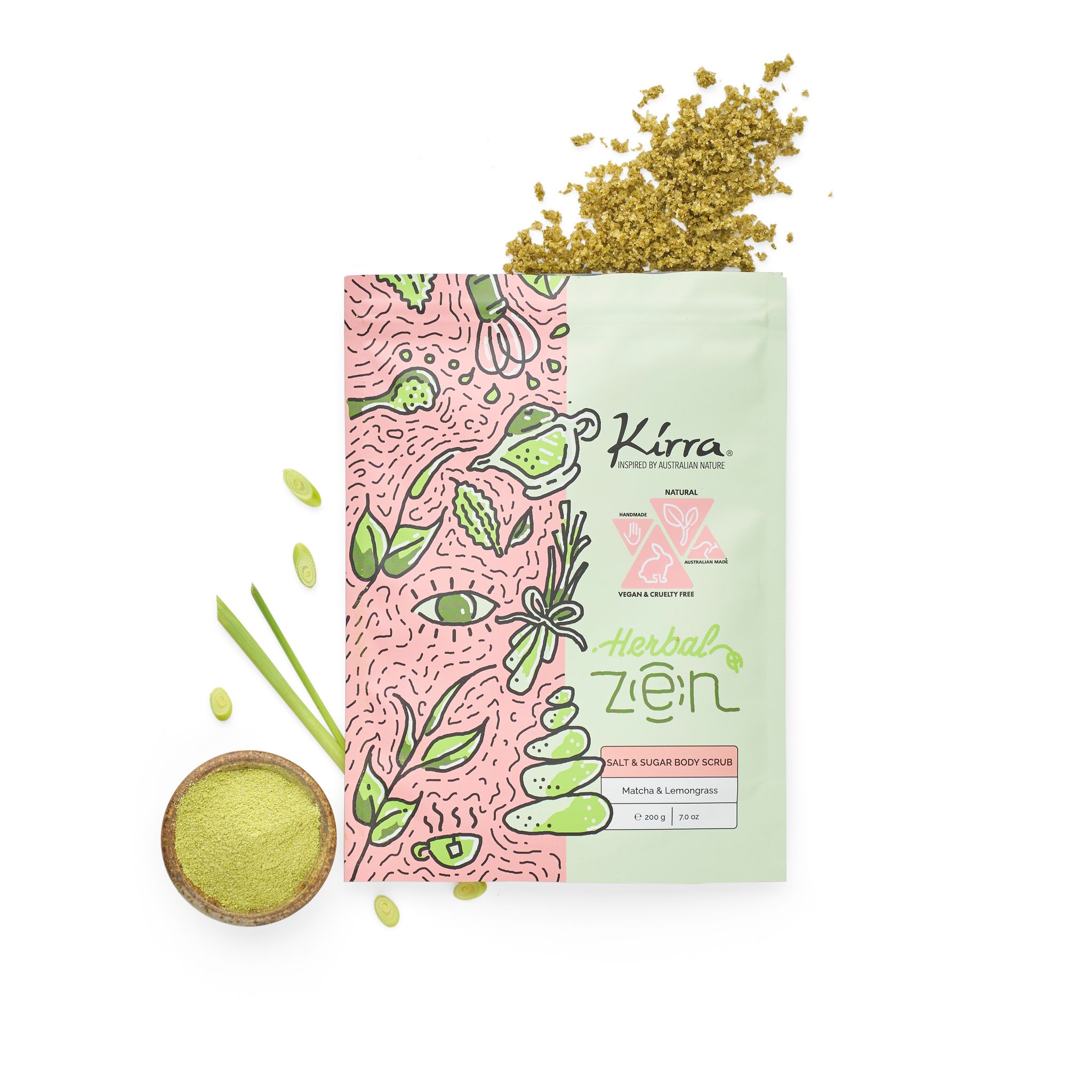 Kirra Herbal Zen – Salt & Sugar Body Scrub