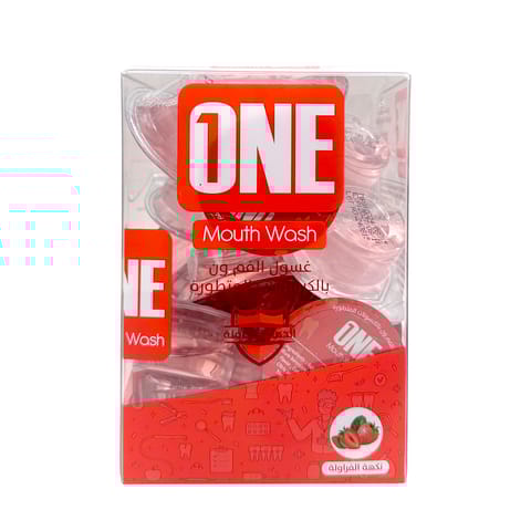 ONE MOUTH WASH STRAWBERRY  FLAVOR 20 CAP *15 ML