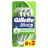 Gillette 648 Blue3 Sensitive 6+2Ct Mea
