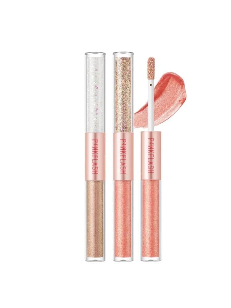 Pink Flash Shimmer Liquid Eyeshadow 01 Sunset Champagne