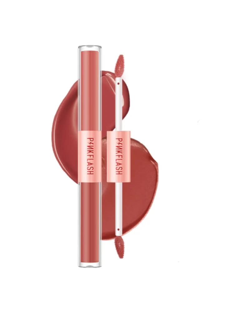 Pink Flash Long-Lasting Shiny Dual Lip Gloss M02