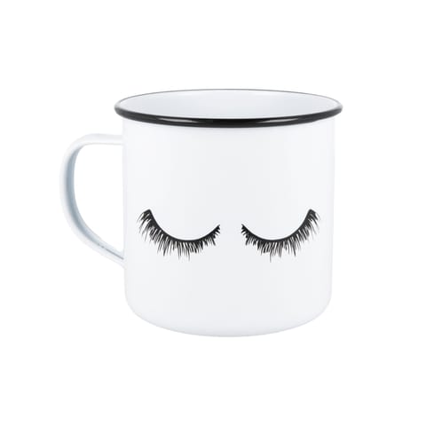 Whites Retromug - Eyelashes