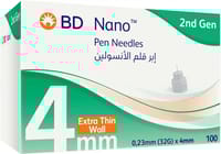 Bd Nano 2Nd Gen 4Mm Pen Needles