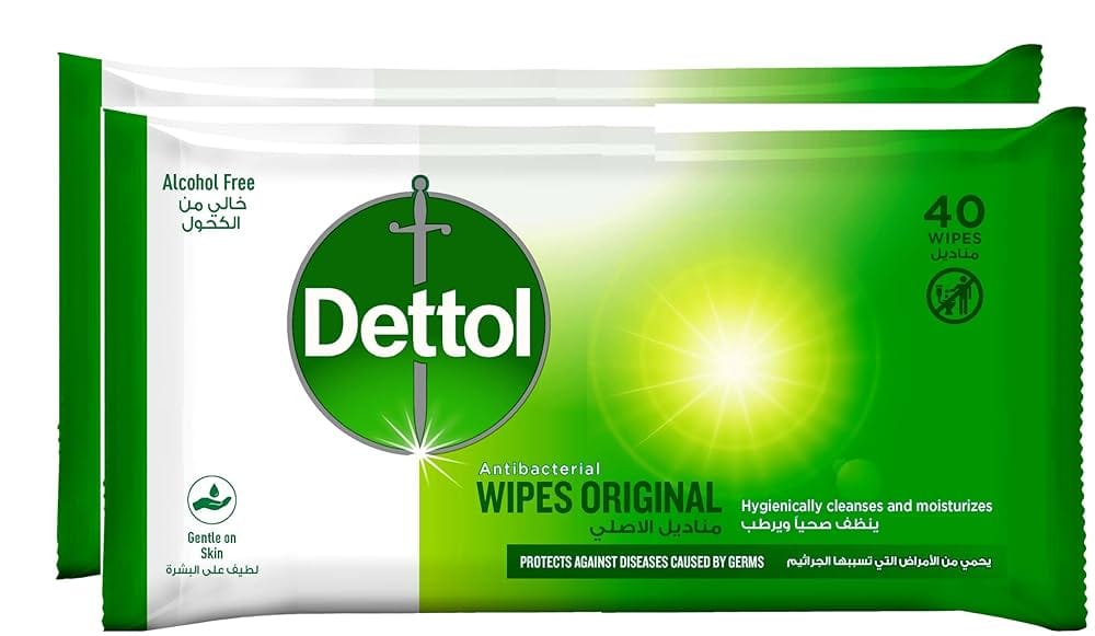 Dettol Skin Wipes ORG 40s (2+1)