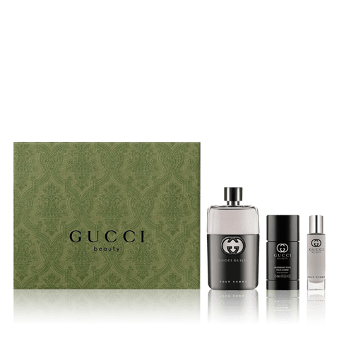 Gucci Guilty Pour Homme For Men Set Eau De Toilette 90ml ‚ Eau De Toilette 15ml Travel Spray ‚ Deo Stick 75ml