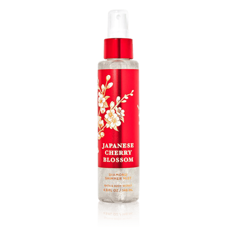 Bath & Body Works Japanese Cherry Blossom For Women Diamond Shimmer Mist 145ml