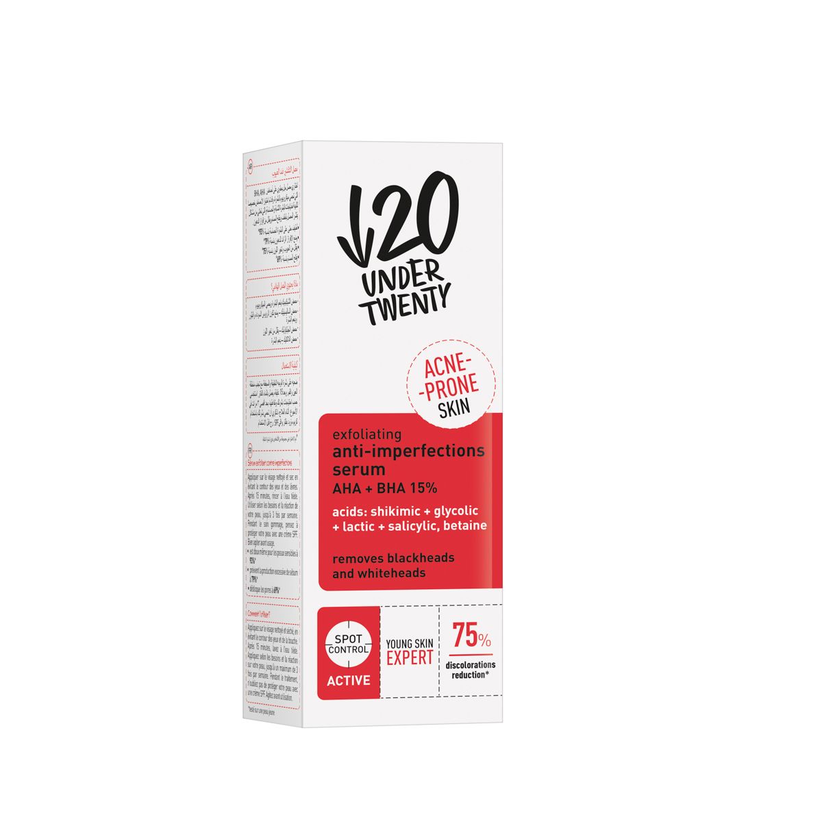 U20 Exfoliating Serum AHA+BHA 15% 30ml