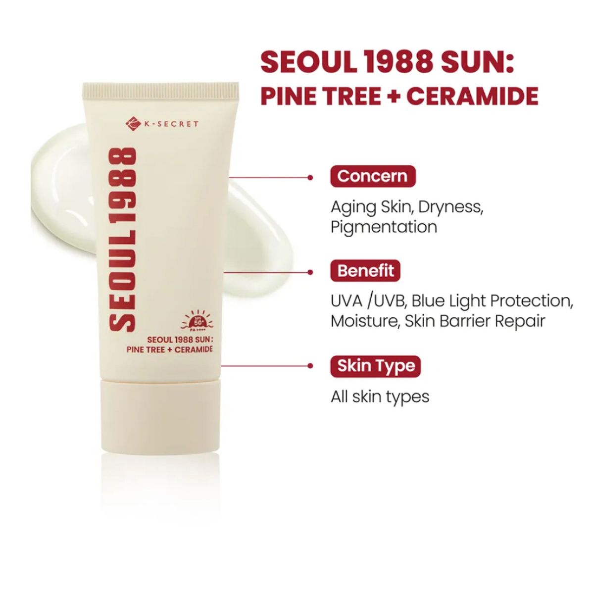 كي سكرت 1988 واقي شمس صنوبر + سيراميد