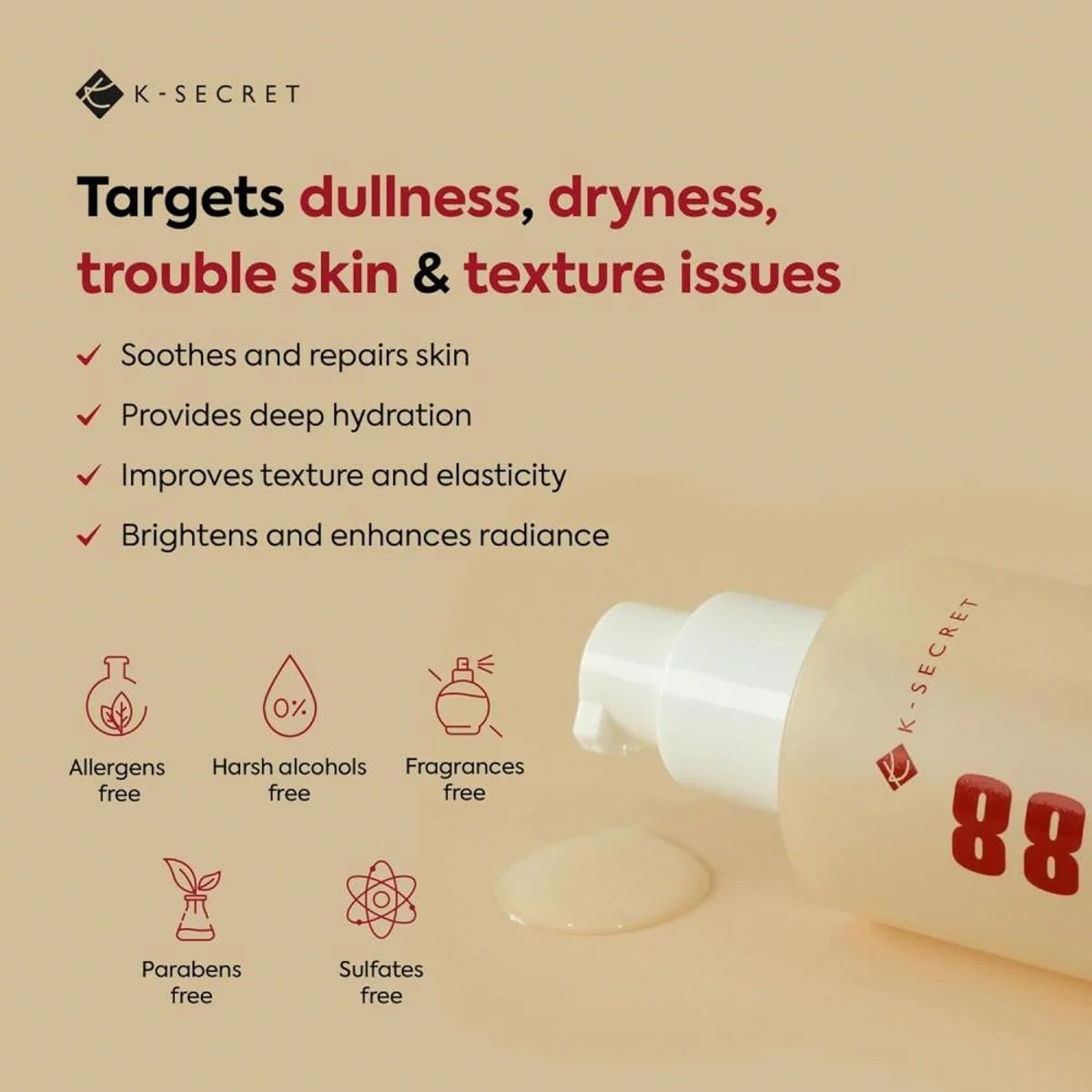 كي سيكرت سيروم 97٪ حلزون وأرز – 100مل