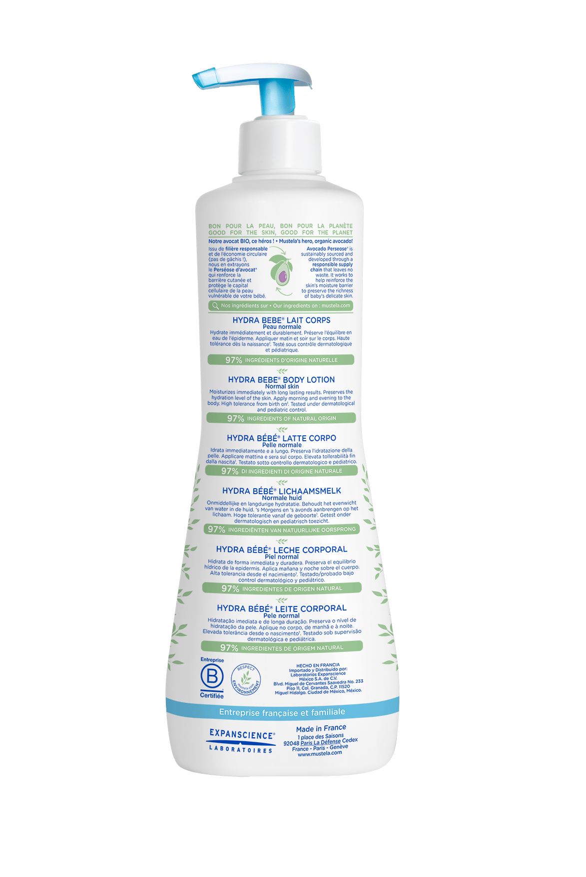 Mustela Hydra bebe body lotion 750ML