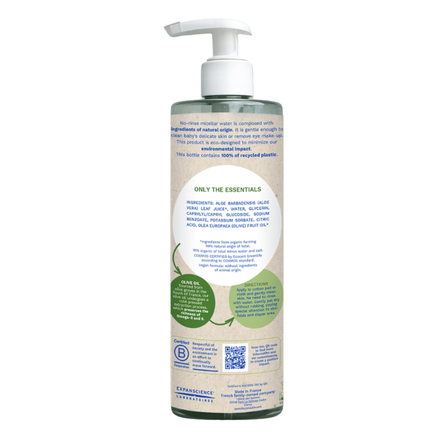 Mustela Organic Micellar water 400ML
