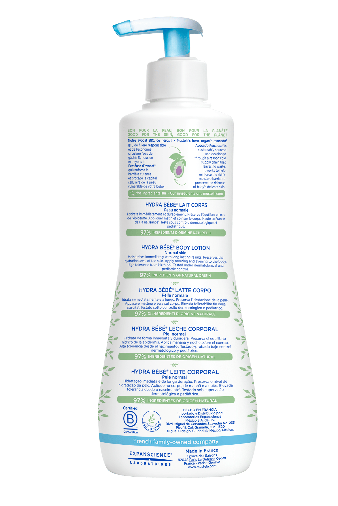 Mustela Hydra bebe body lotion 500ML
